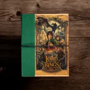 Χειροποίητο Τετράδιο The Lord Of The Rings Fantasy Σχέδιο & Κλείσιμο με Λάστιχο