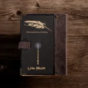 Χειροποίητο Τετράδιο Με Hogwarts Έμβλημα & Δερμάτινο Κούμπωμα - Image 2